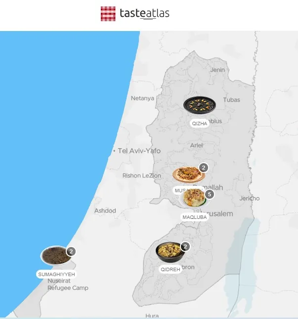 المطبخ الفلسطيني بالمرتبة 42 عالمياً والفلافل أشهر سندويشة بالعالم وفق موقع تايست أطلس الالكتروني