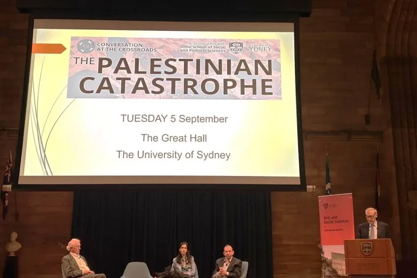 احياء الذكرى النكبة الفلسطينية في جامعة سدني من جريدة جرين ليفت الاسترالية