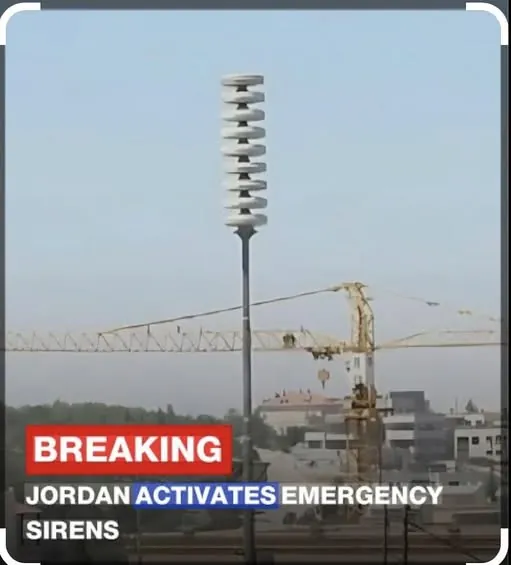 ?Why the Sirens alarming in Jordan